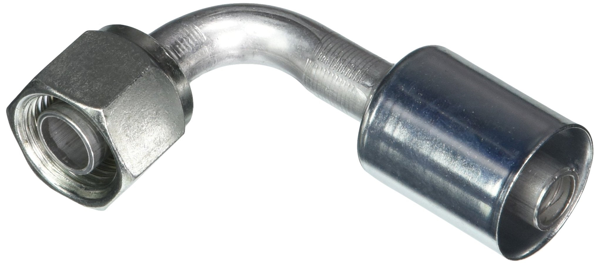 Gates Female G45592-1010 SAE Tube O Ring Nut Swivel 90 Bent Tube Aluminum (Polar Seal ACA)