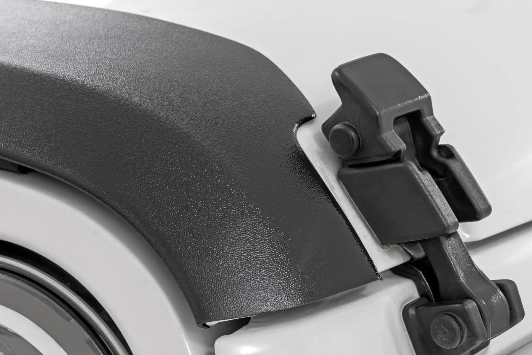 Front Hood Protector Rough Country for Jeep Wrangler JK (2007-2018) - High-Density Thermoplastic, UV-Resistant, Easy Install Trail Cladding