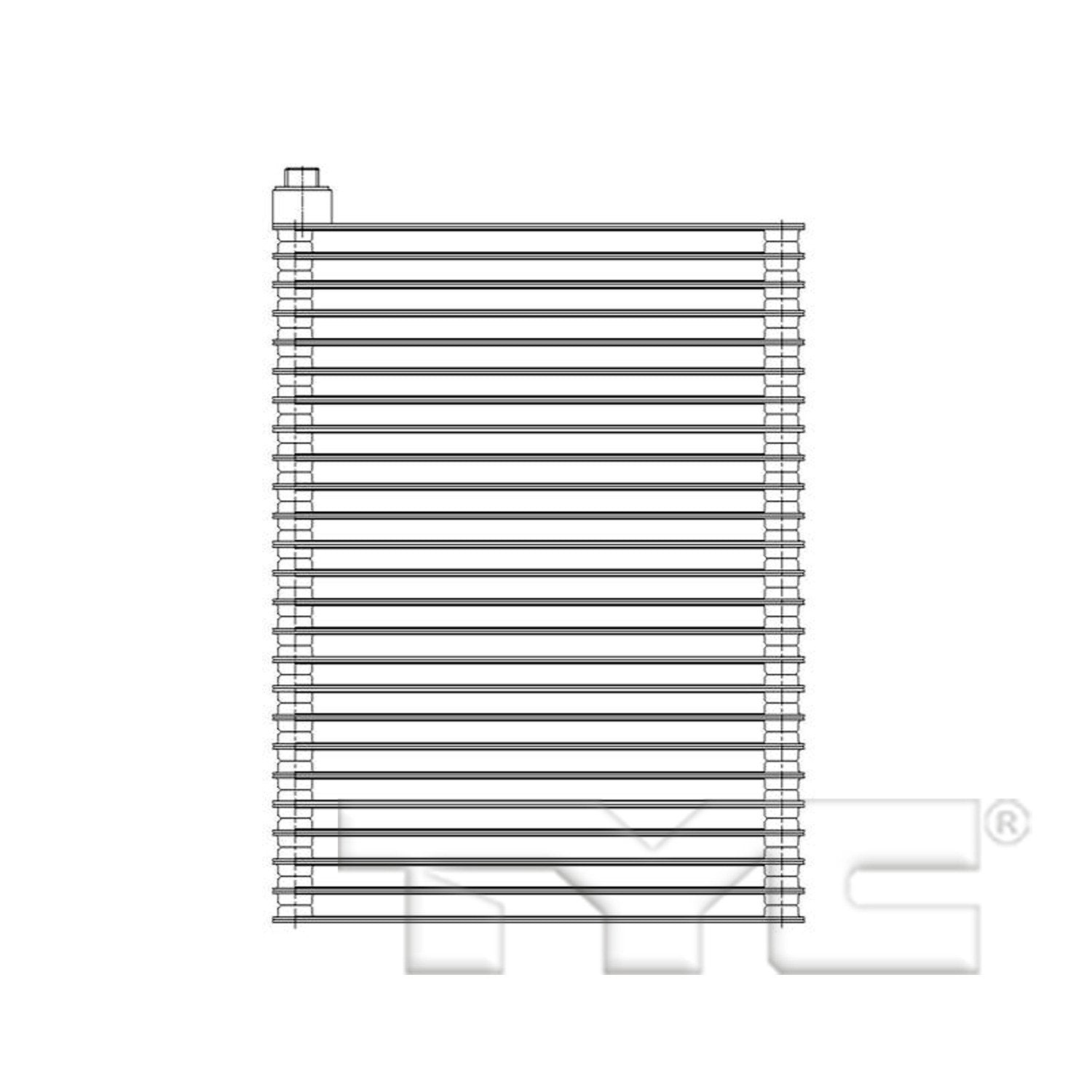 Replacement TYC 97196 Evaporator