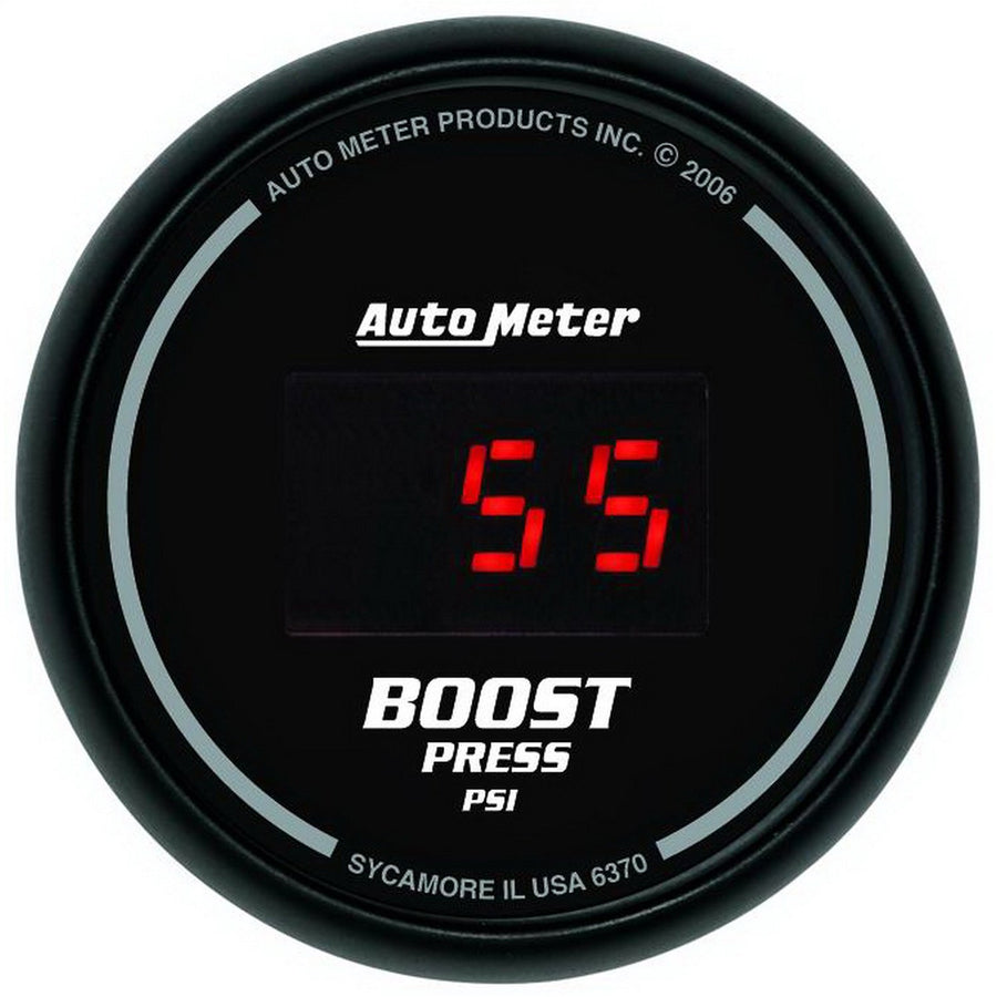 Auto Meter Sport Comp Digital 2-1/16" 22037 PSI Digital Boost Gauge 6370