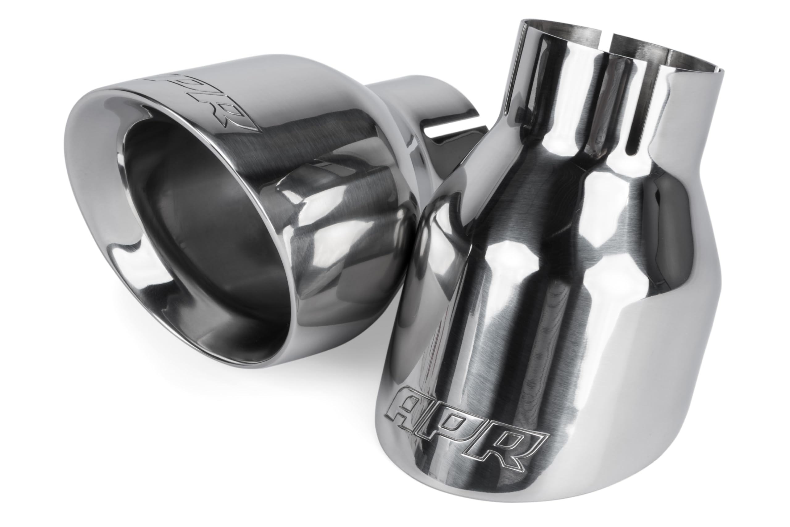 Double-Walled APR TPK0001 4 in. Slash-Cut Tips Polished - Set of 2