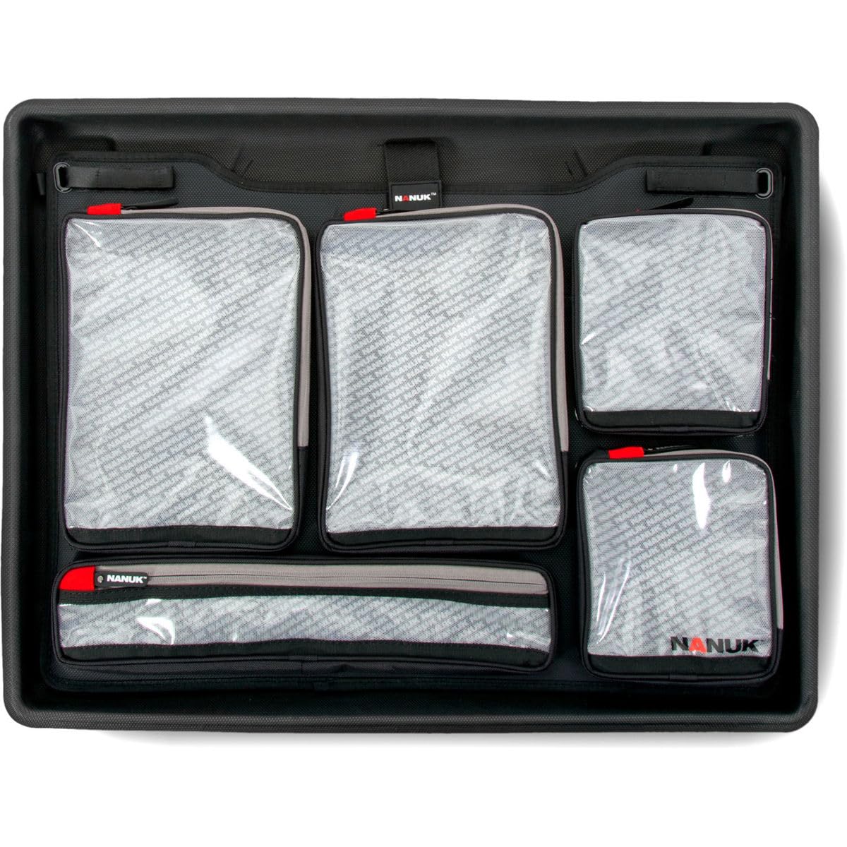 Waterproof Nanuk 945 Hard Case with Lid Organizer and Padded Divider - Graphite