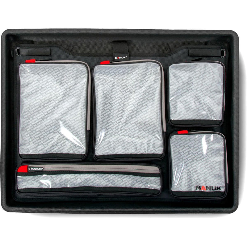 Waterproof Nanuk 945 Hard Case with Lid Organizer and Padded Divider - Graphite
