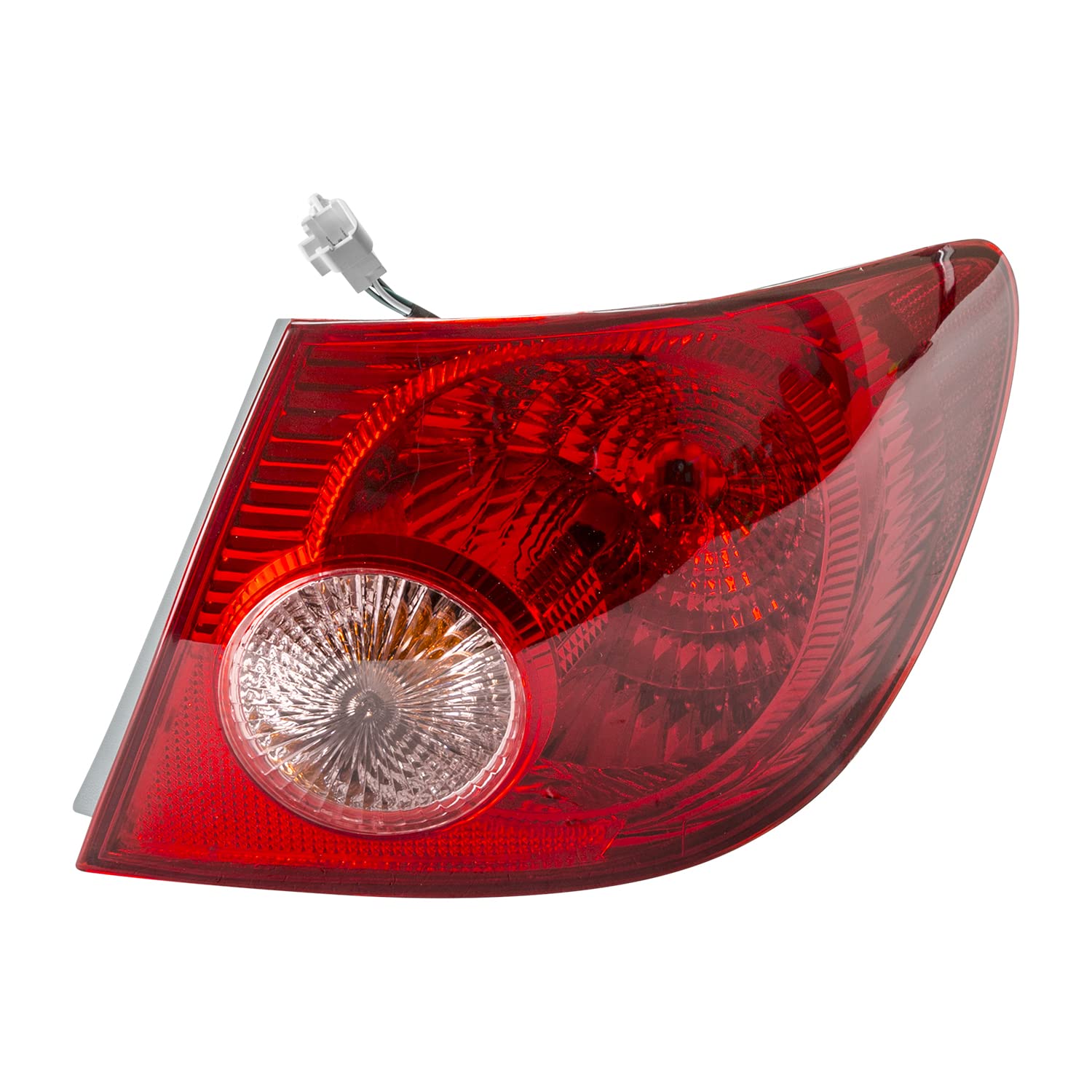 Right TYC Tail Light Assembly Compatible with 2005-2008 Toyota Corolla