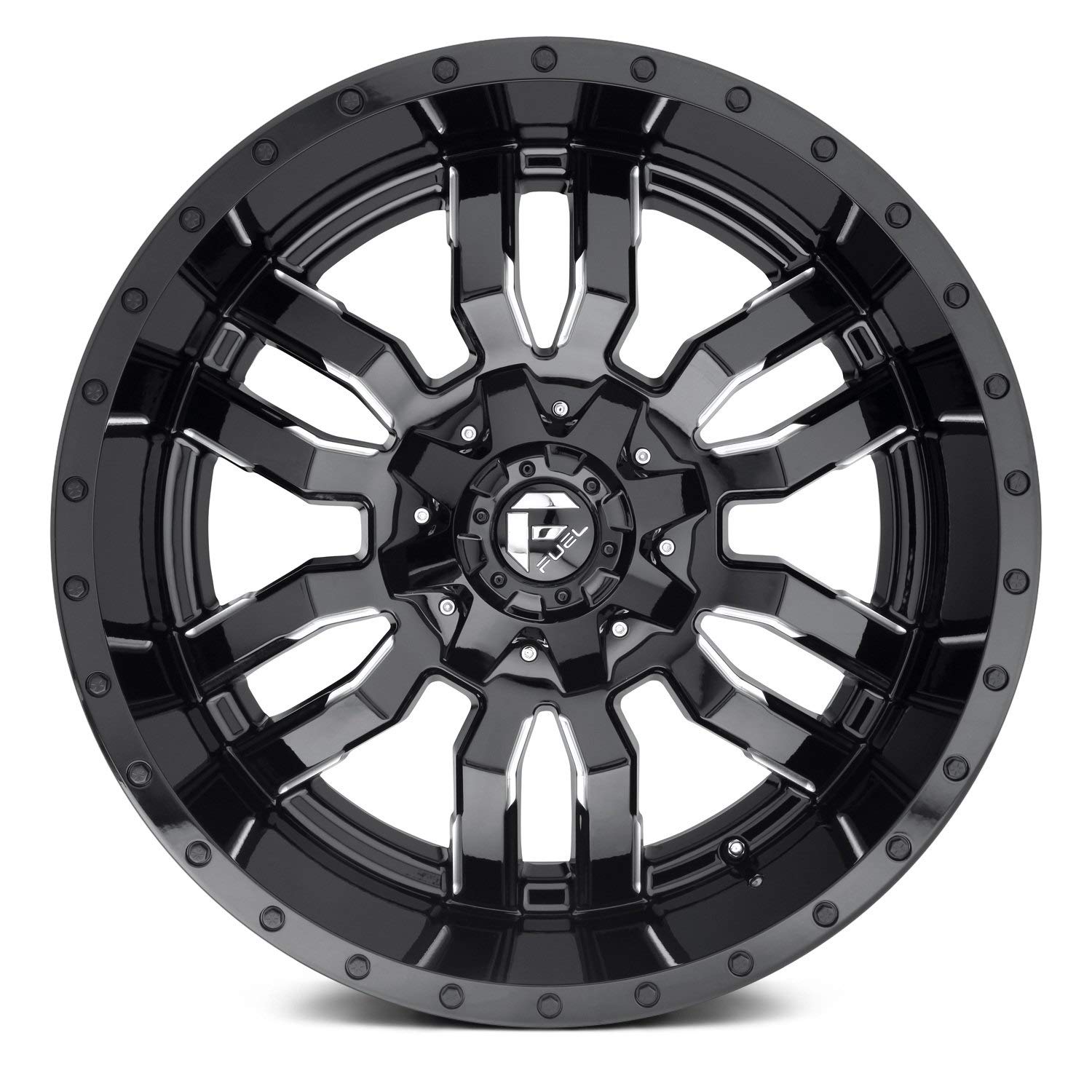 D595 Fuel Sledge Gloss Black Milled 18x9 6x135 / 6x5.5 20mm (D59518909857)