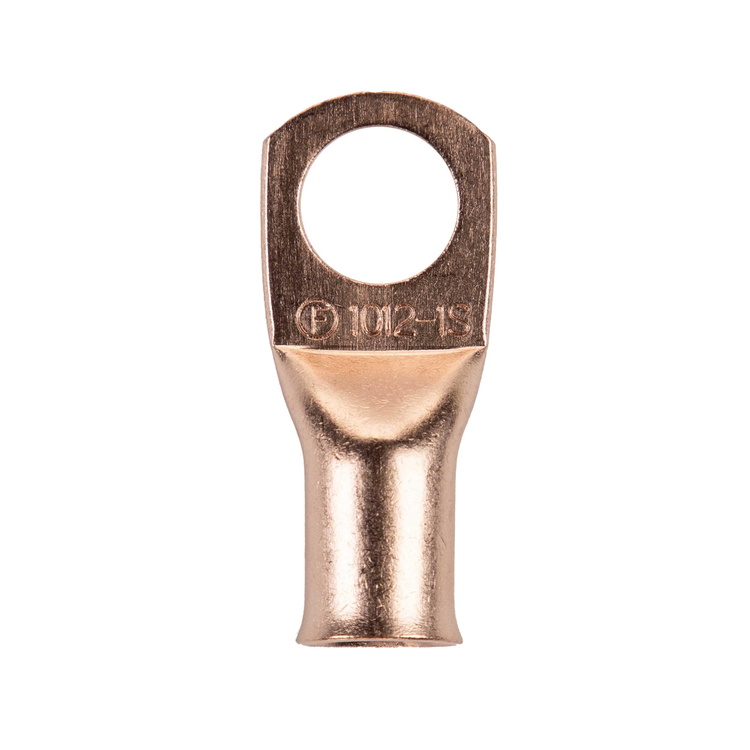 Copper Ring Terminal Install Bay 1/0 Gauge 1/2 Inch 5 Pack - CUR1012