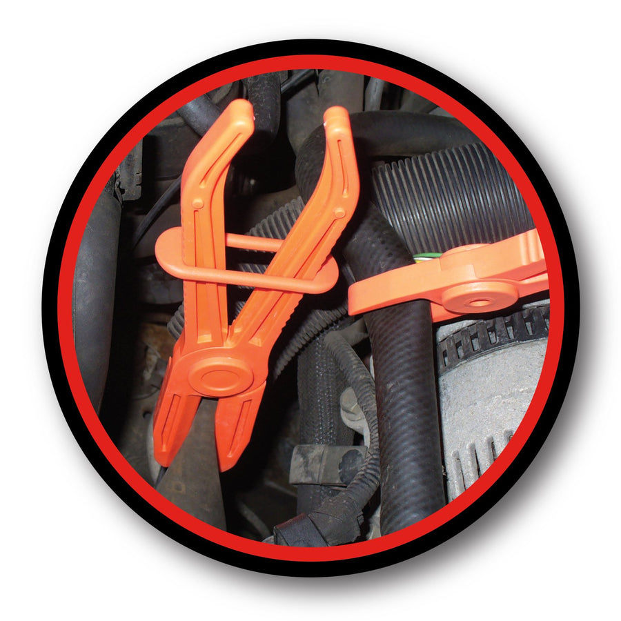3pc Performance Tool W83205 Fuel Line Clamp Set, Hose Pinch Off Pliers for Radiator, Brake, Coolant and Gas Line