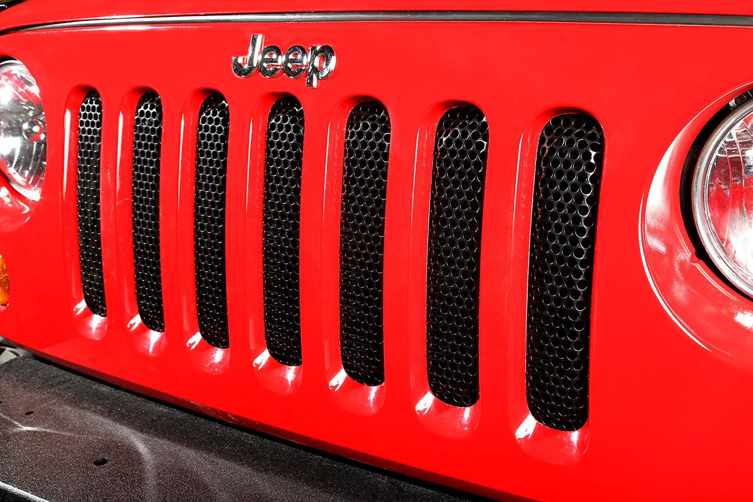 Grille Insert, Black | Rugged Ridge | 11401.32 | Fits 2007-2018 Jeep Wrangler JK
