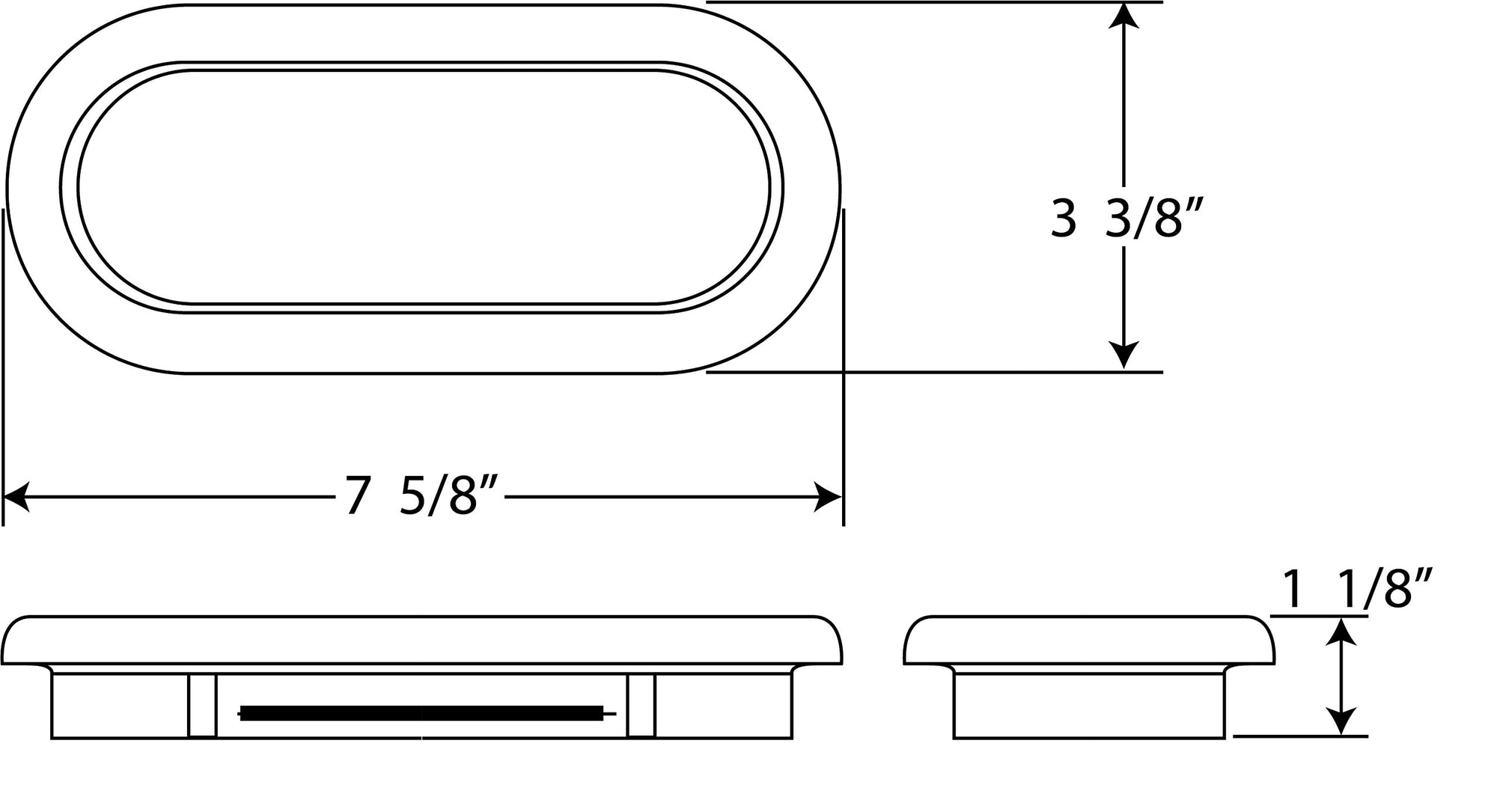 Rubber Grommet Ring Optronics A-70GBP