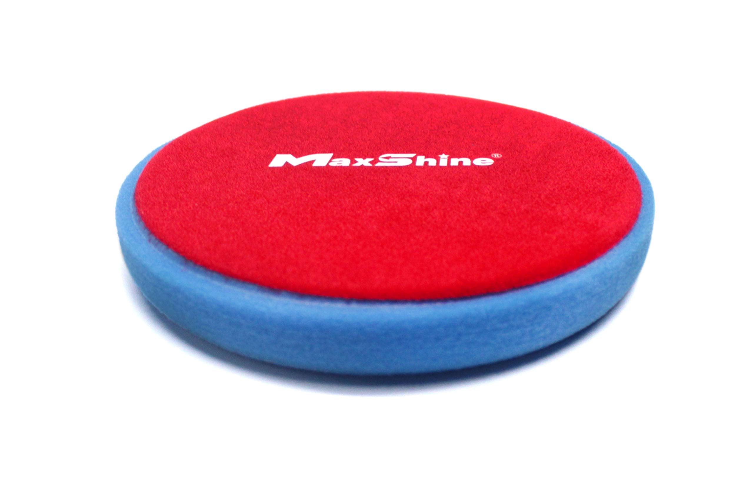 Maxshine 6" Blue Universal Flat Foam Finishing Pad – Soft Foam Pad with Hook & Loop Backing – Ideal for Final Finishing Steps – Compatible with DA & Rotary Polishers