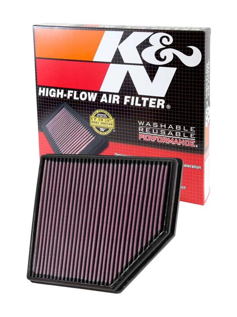 K&N Engine Air Filter: Replacement Car Air Filter, Washable, Clean Every 75,000 Miles: Compatible with 2006-2016 Volvo (S60, V60, XC60, S60 II, S80, S80L, V70 II, III, XC 70, 70 II), 33-2418