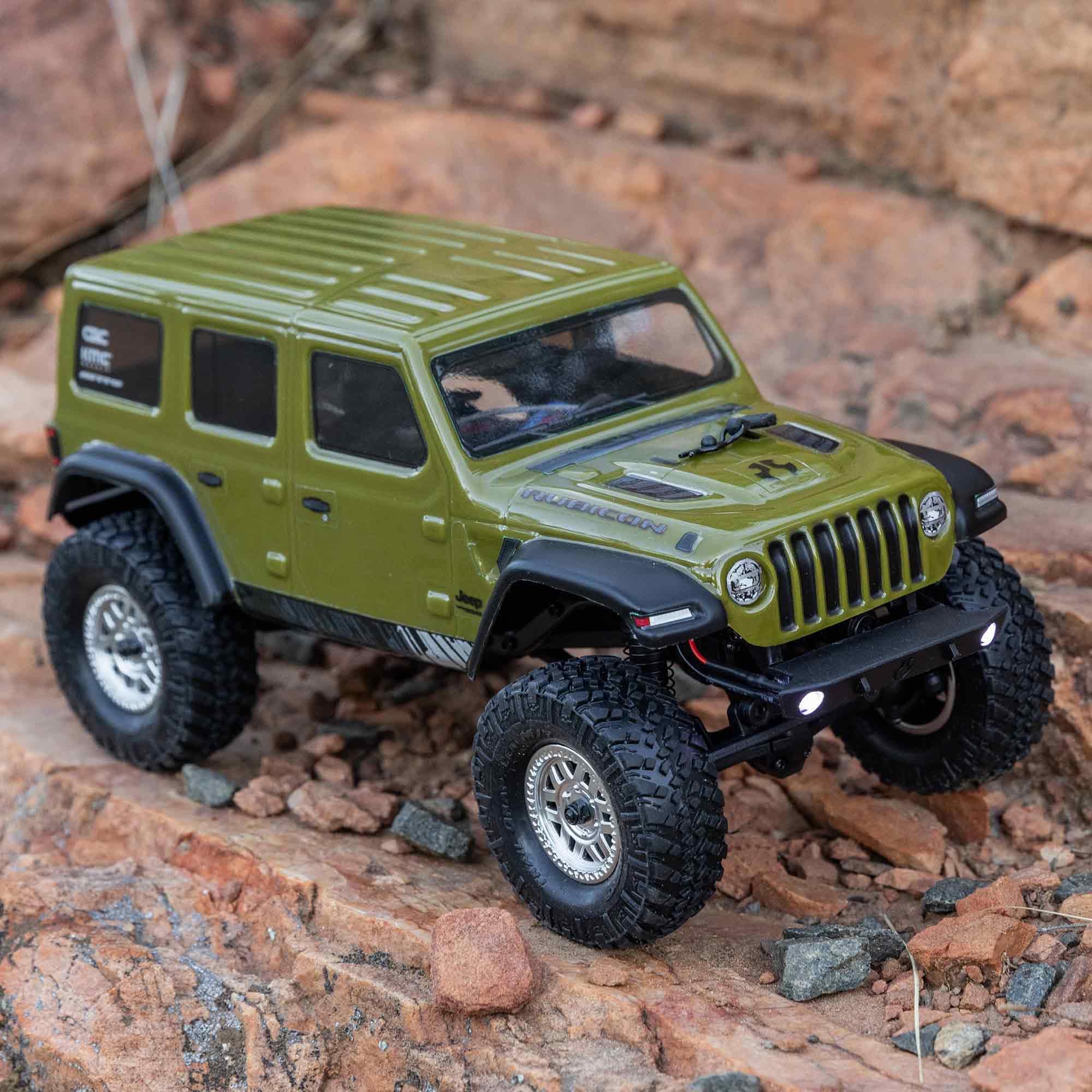 Axial RC Truck SCX24 2019 Jeep Wrangler JLU CRC, 1/24 Green: 4WD RTR (Battery and Charger Included), AXI00002V3T4