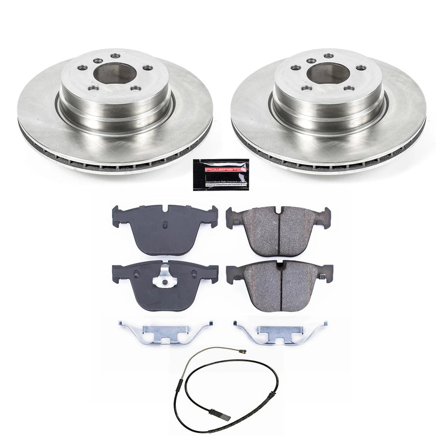 Power Stop KOE8426 Rear Replacement Brake Kit-OE Brake Rotors & Ceramic Brake Pads For BMW X6 2019 [Model Specific]
