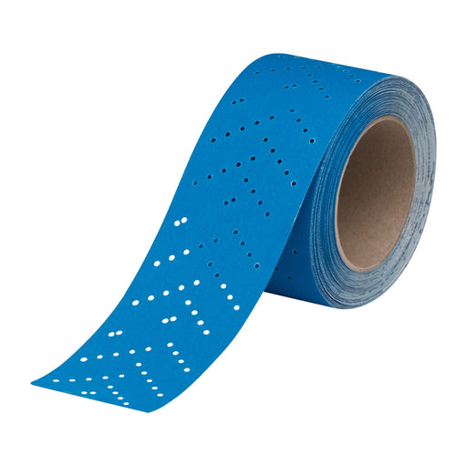 3M Hookit Blue Abrasive Roll Sheet, 36195, Multi-Hole, 2.75 in x 13 yd, 320+ Grade, Automotive Sanding Sandpaper for Coating Removal, Body Repair, Auto Sanding