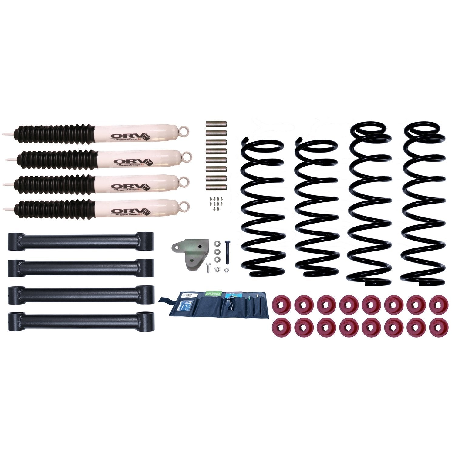 Suspension Lift Kit, Rugged Ridge | 3 Inch, Shocks | 18415.75 | Fits 1993-1998 Jeep Grand Cherokee ZJ