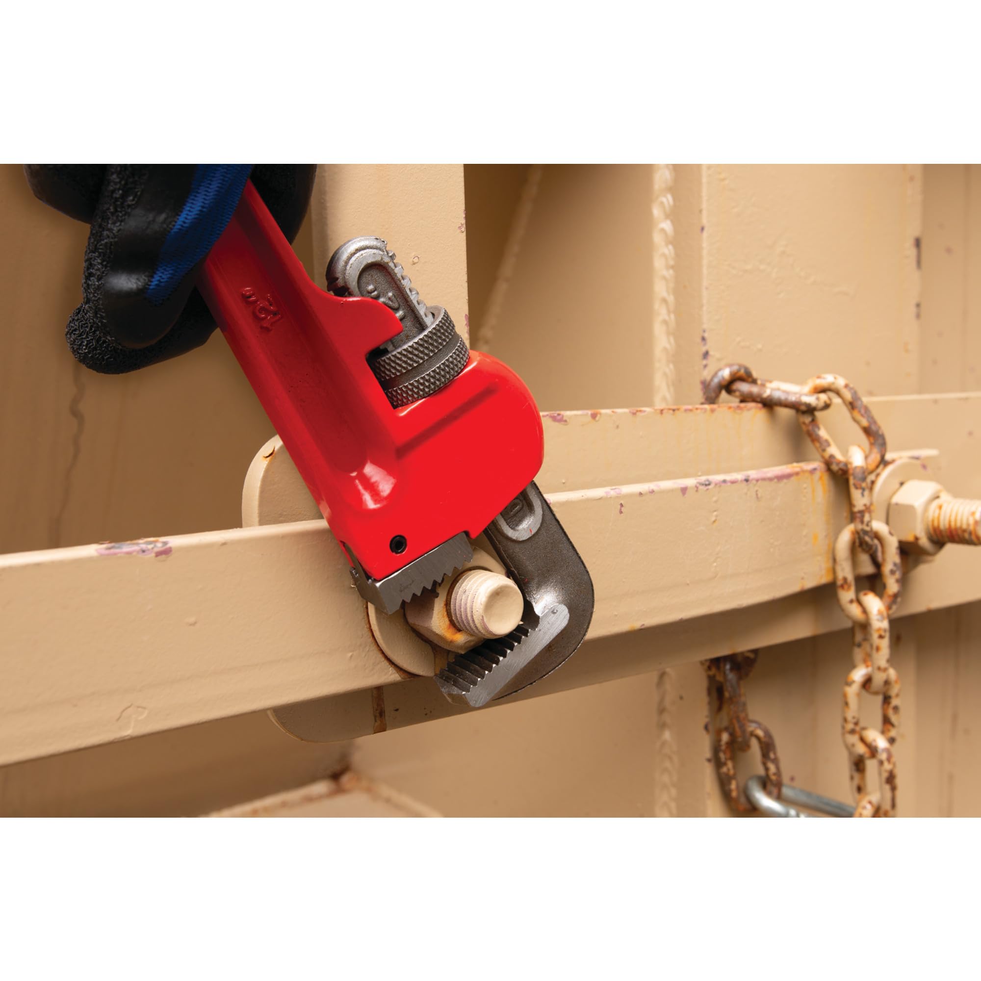 Heavy-Duty Performance Tool W1133-12B Adjustable Straight Pipe Wrench, 12-inch