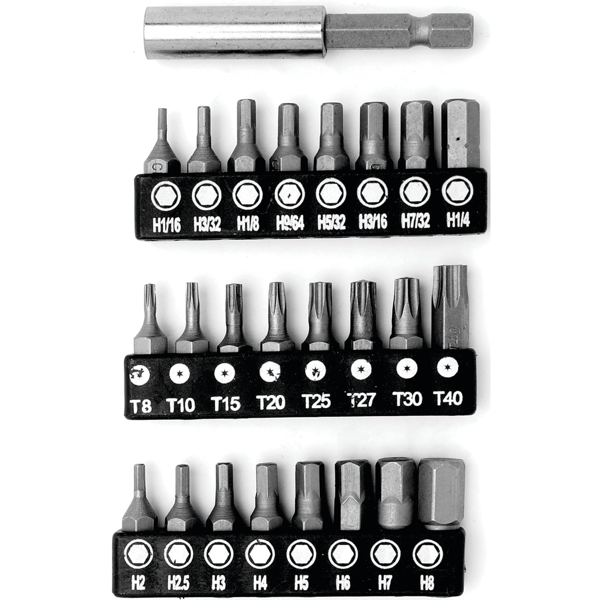 1415 Performance Tool 83-Piece Security Bit Set with SAE and Metric Hex Bit Sizes, Star and Phillips Bits Included