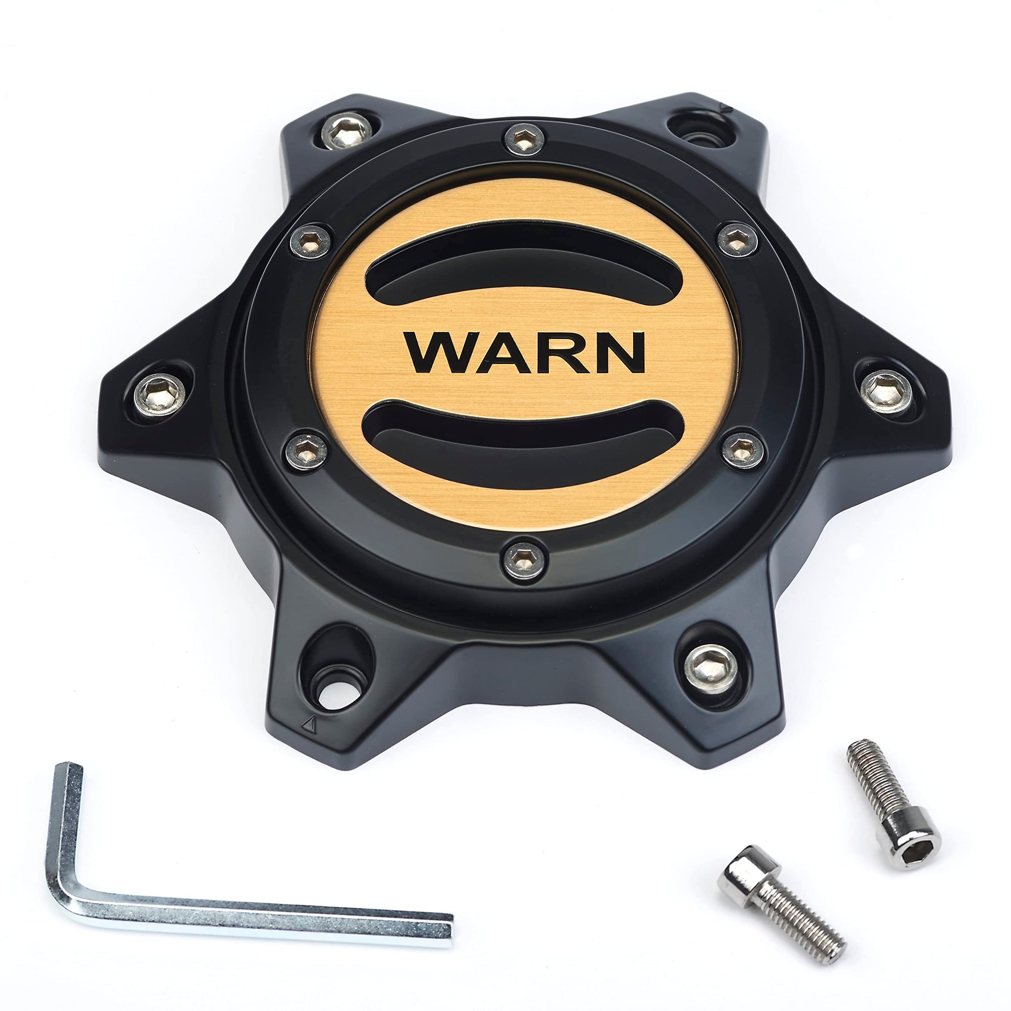 Replacement Warn Industries 104481 Center Cap Black/gld