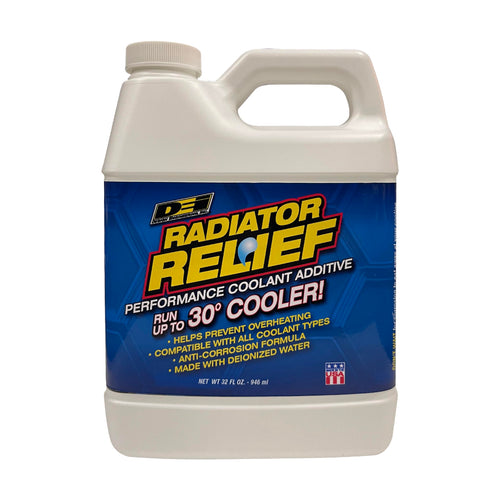 Radiator Relief Coolant Additive Design Engineering | Engine Coolant for Cars, Trucks, RVs, Motorcycles & More | Radiator Coolant Reduces Engine Temps Up to 30°F |32 oz.