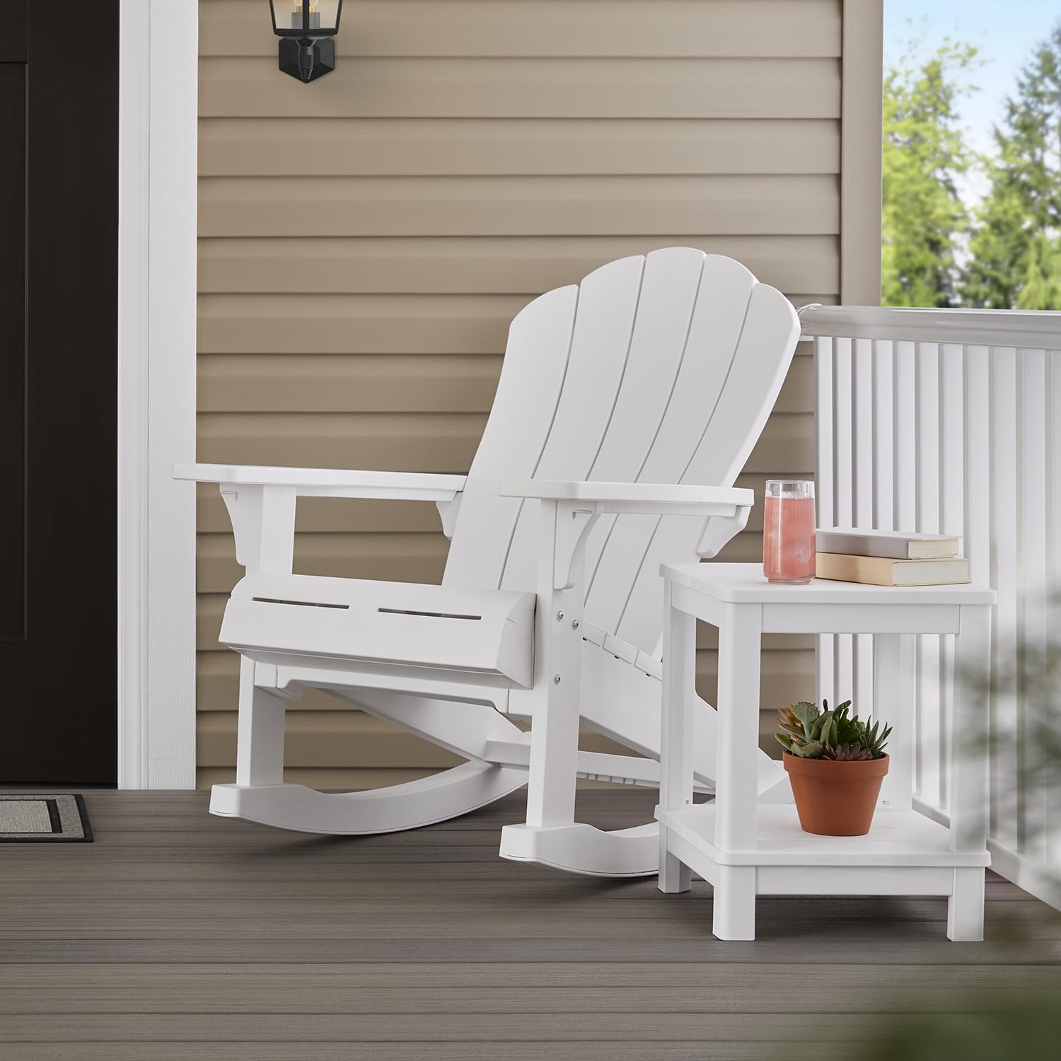 Adirondack Keter Everest Rocker - White