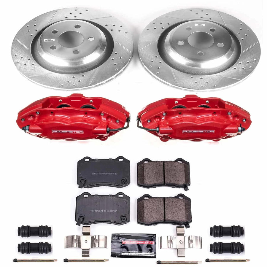 Power Stop Z23 KC4583 Rear Brake Caliper Kit- Brake Rotors, Brake Pads, Brake Calipers For Chrysler 300, Chrysler 300, Dodge Challenger, Dodge Charger, Dodge Charger, Dodge Magnum [Model Specific]