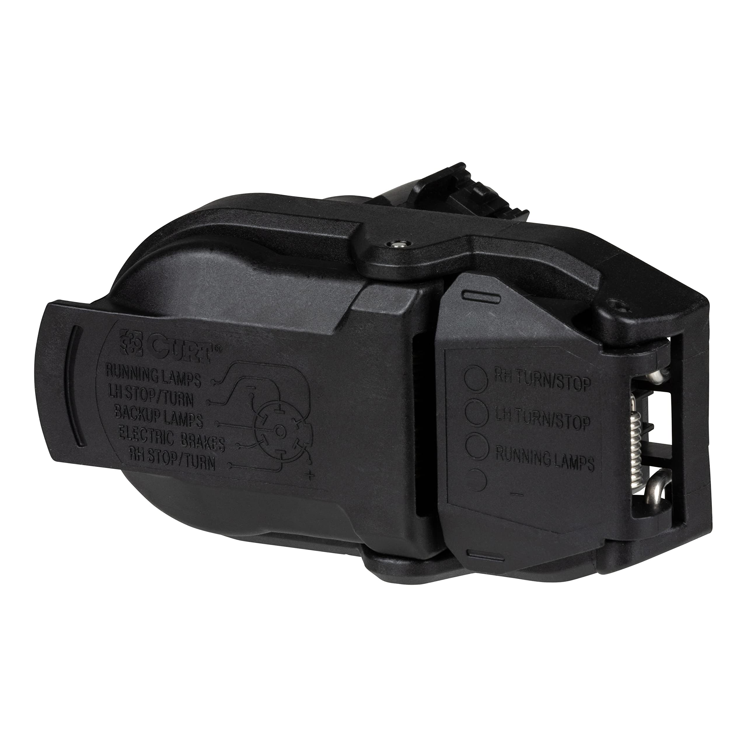 CURT 57020 Dual-Output OEM Replacement Vehicle-Side 7-Pin, 4-Pin Connectors, Plugs into Any USCAR Socket, Packaged
