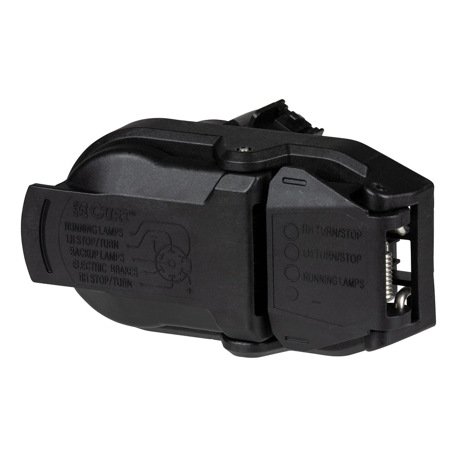 CURT 57020 Dual-Output OEM Replacement Vehicle-Side 7-Pin, 4-Pin Connectors, Plugs into Any USCAR Socket, Packaged