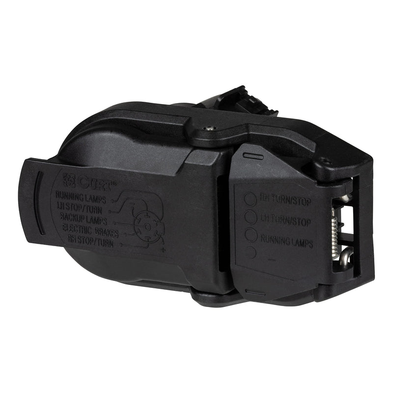 CURT 57020 Dual-Output OEM Replacement Vehicle-Side 7-Pin, 4-Pin Connectors, Plugs into Any USCAR Socket, Packaged