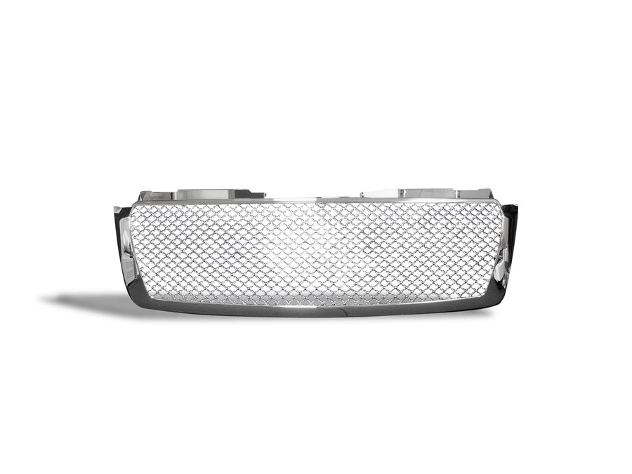 7147454 Armordillo USA Chrome Mesh Front Hood Grille Fits 2007-2014 Chevy Tahoe
