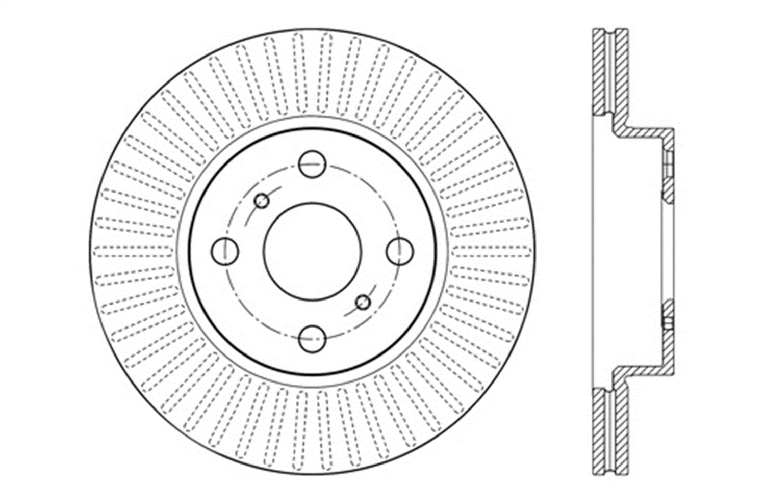 Sport Drilled/Slotted Brake Rotor StopTech 127.44180R (Front Right), 1 Pack
