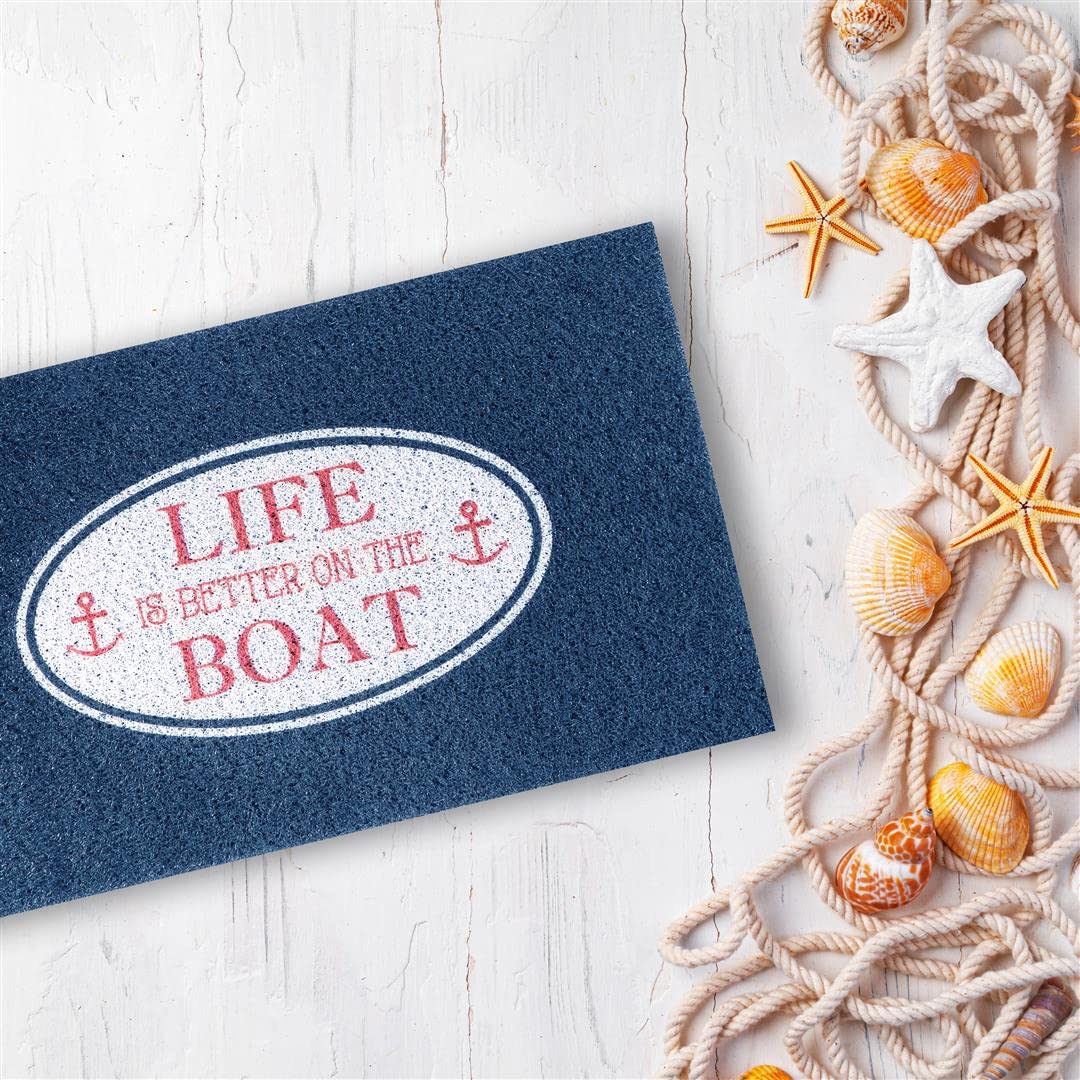 ON The Boat Life is Better (Navy BL