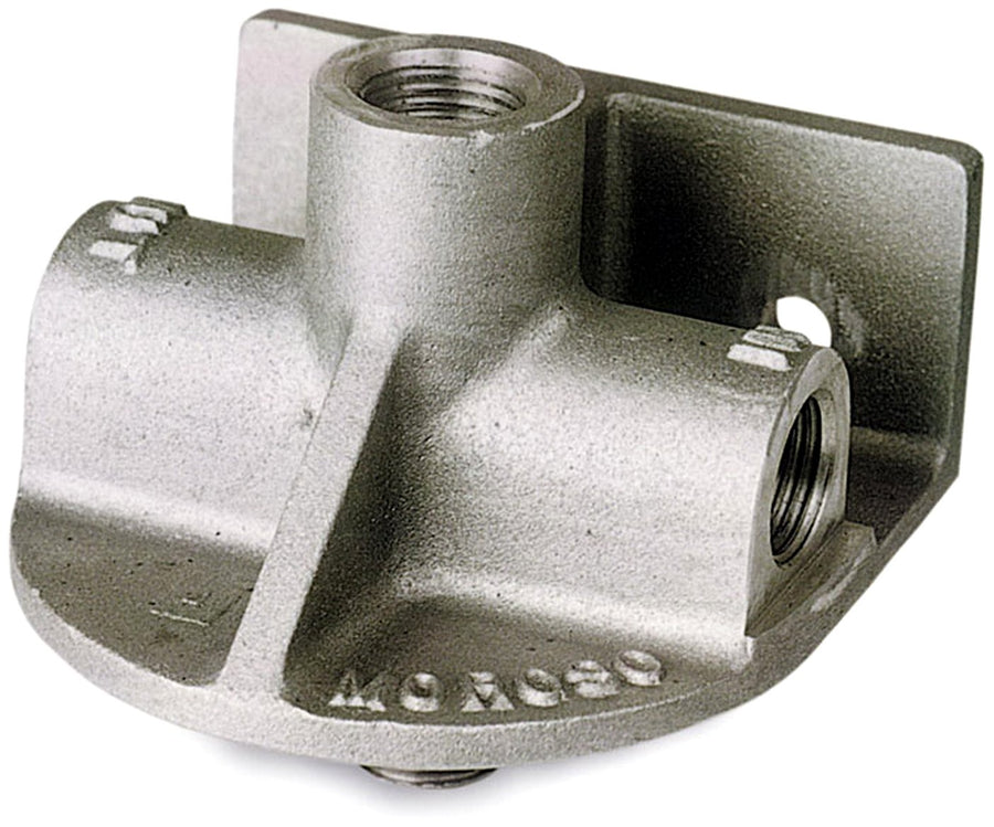 Remote Oil Filter Mount Moroso 23750, Fits Early Chevrolet/GM Filters w/ 13/16-16 Threads