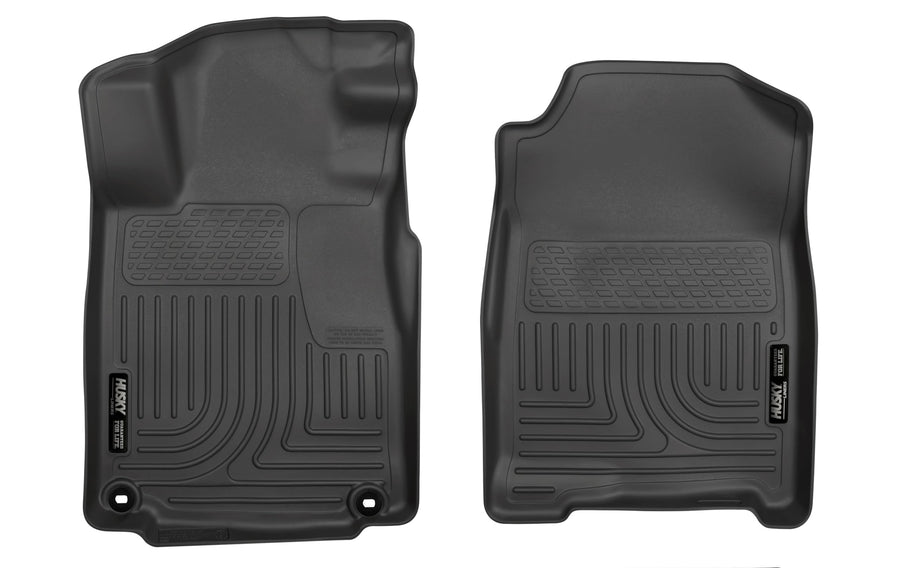 Husky Liners Floor Mats Weatherbeater | Fits 2012-2016 Honda CR-V | Front Row, 1-pc Black - 15531