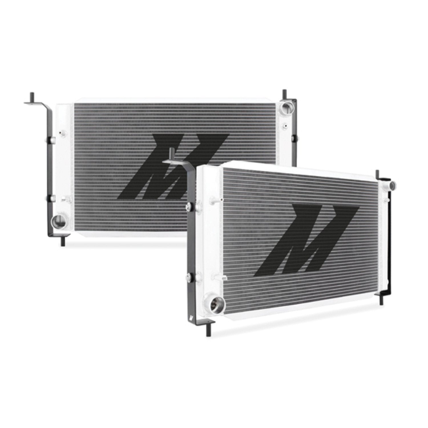 Mishimoto Aluminum Bracketed Radiator Fits Ford Mustang Manual 1996 Silver MMRAD-MUS-96B