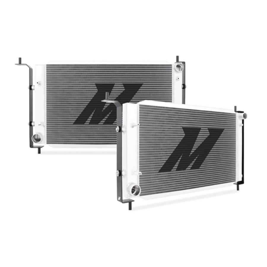 Mishimoto Aluminum Bracketed Radiator Fits Ford Mustang Manual 1996 Silver MMRAD-MUS-96B