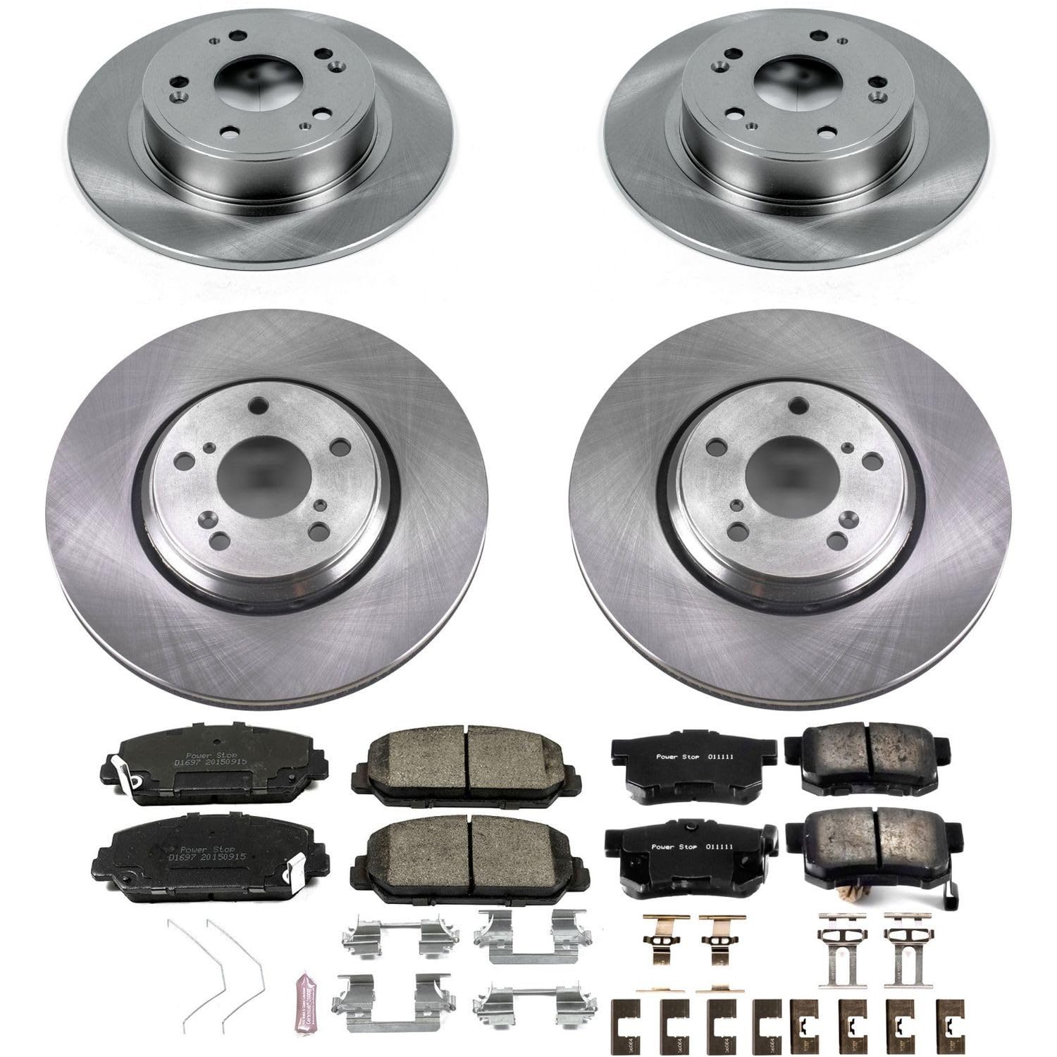 Power Stop KOE7529 Replacement Brake Kit-OE Brake Rotors & Ceramic Brake Pads For Acura ILX 2017-2022 Autospecialty