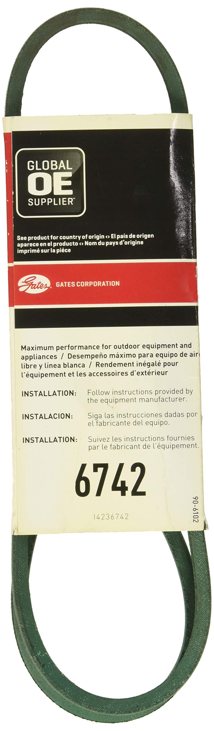 Gates 3/8" X 42" PoweRated 6742 V-Belt