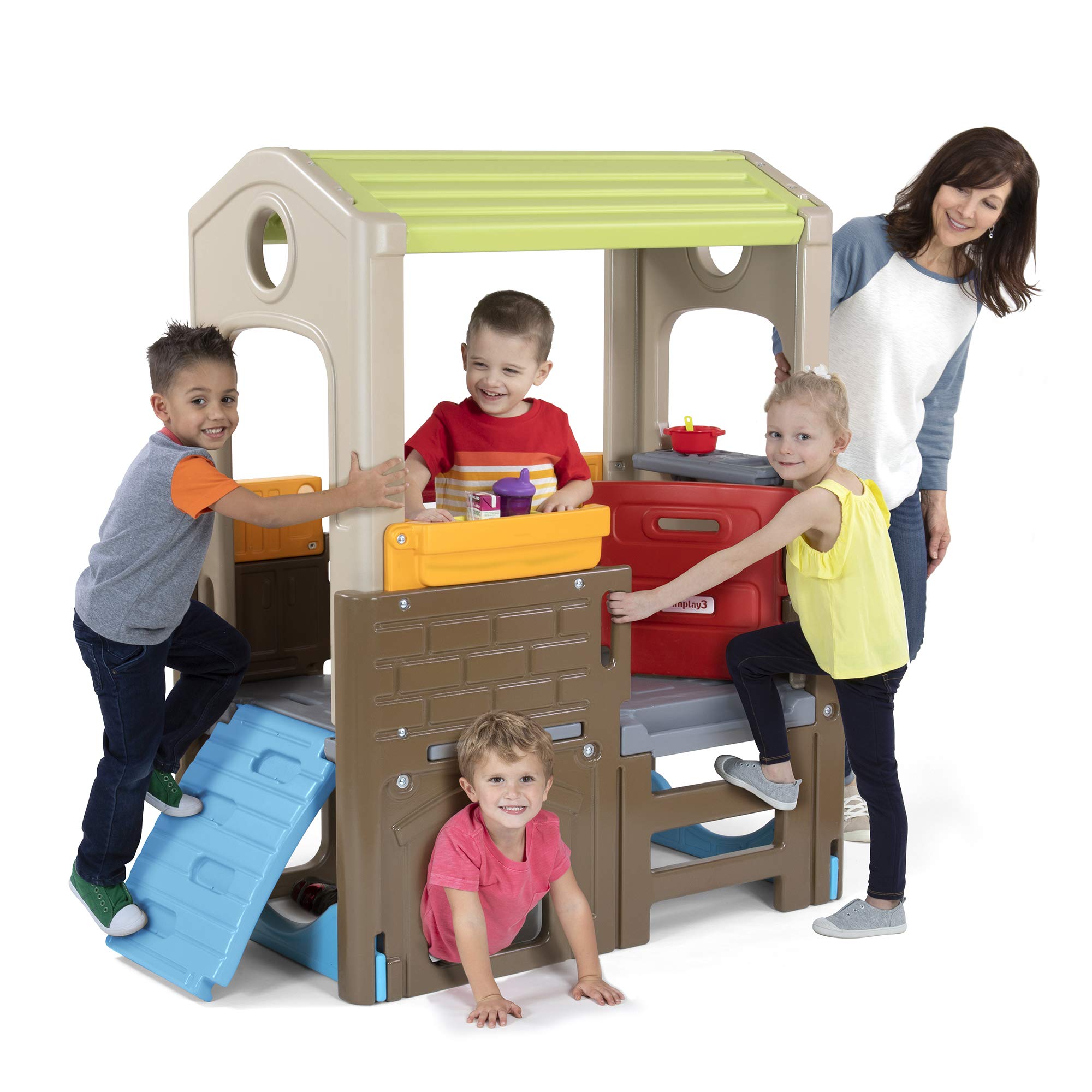 Simplay3 Discovery Playhouse Young Explorers - Indoor or Outdoor Clubhouse and Activity Playset for Toddlers and Kids, Made in USA