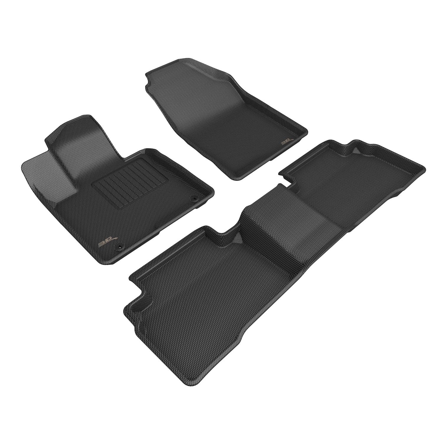Kagu 3D MAXpider Custom Fit Floor Mat (Black) Compatible with Hyundai Tucson Hybrid 2022-2026 - Full Set