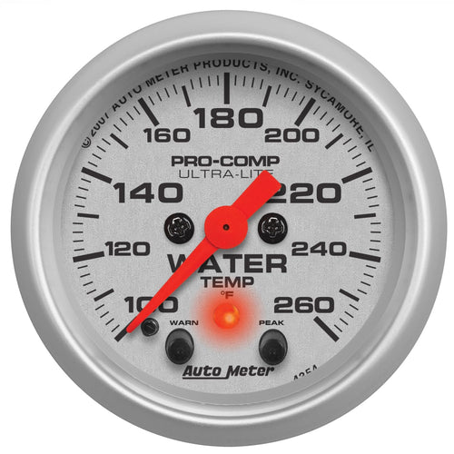 Auto Meter Ultra-Lite 4354 Electric Water Temperature Gauge