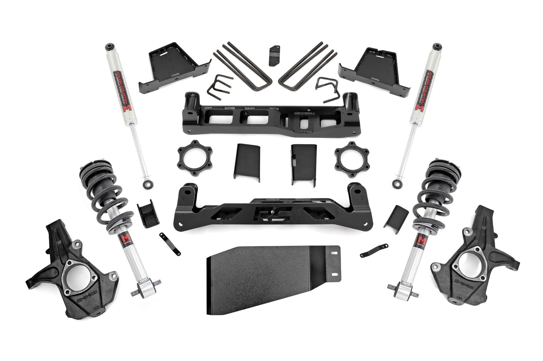 7.5" Rough Country Suspension Lift Kit with M1 Struts/M1 Shocks for Chevy Silverado & GMC Sierra 1500 (2007-2013) 4WD