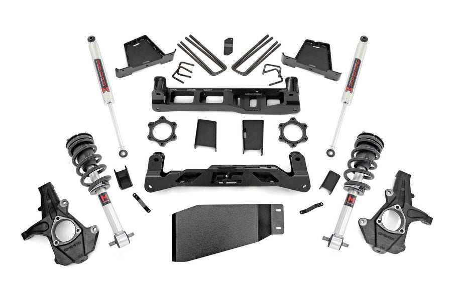 7.5" Rough Country Suspension Lift Kit with M1 Struts/M1 Shocks for Chevy Silverado & GMC Sierra 1500 (2007-2013) 4WD
