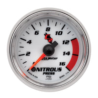 C2 Auto Meter 7174 Full Sweep Electric Nitrous Pressure Gauge