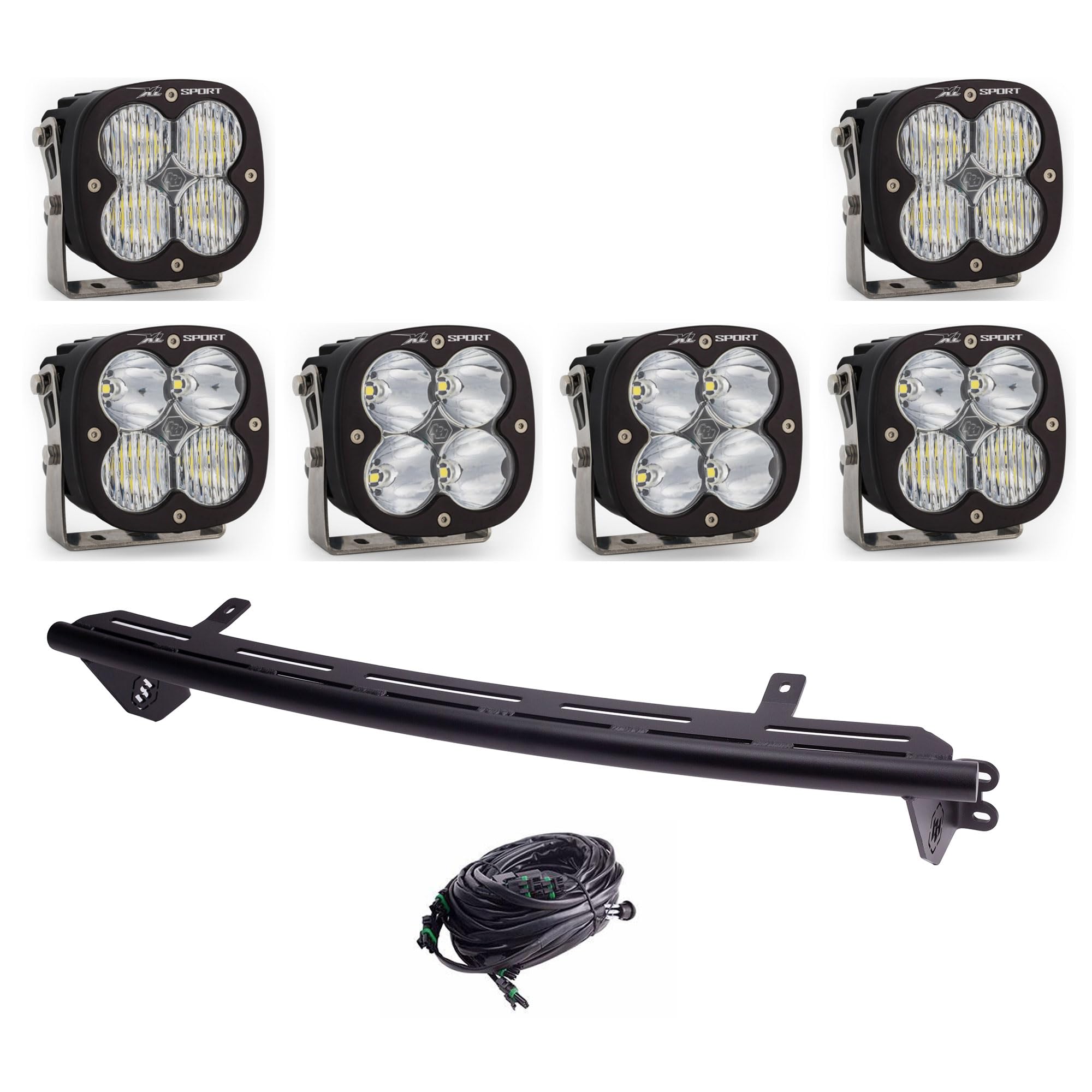 Baja Designs Bull Bar Light Kit XL Sport LED for Ford F-250/350 2023+ with Toggle - (Multi-Pattern - Clear)