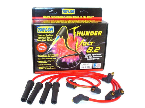 Thundervolt 8.2 Taylor Cable custom 4 cyl red 87250