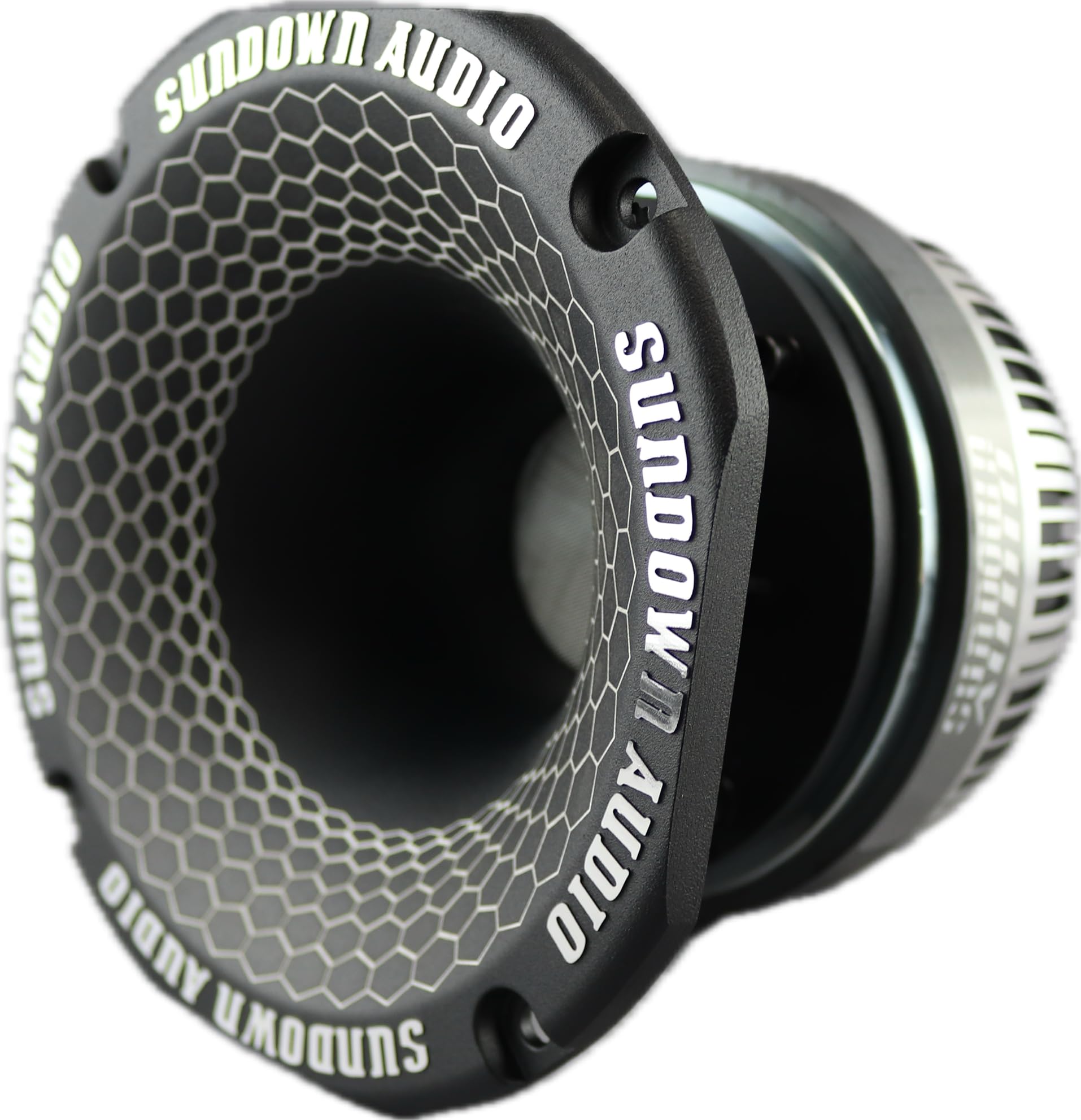 2" Throat Sundown Audio SHFST Super Horn Driver - 80W RMS (160W Program) 4 Ohm Ferrite Compression Driver - Titanium Diaphragm, Die-Cast Aluminum Horn - 115dB Sensitivity - 1-20kHz