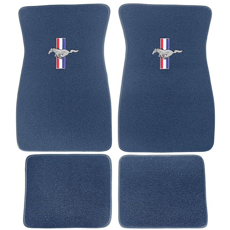 Embroidered Scott Drake Carpet Floor Mats Bright Blue Acc-FM-EMB-BB