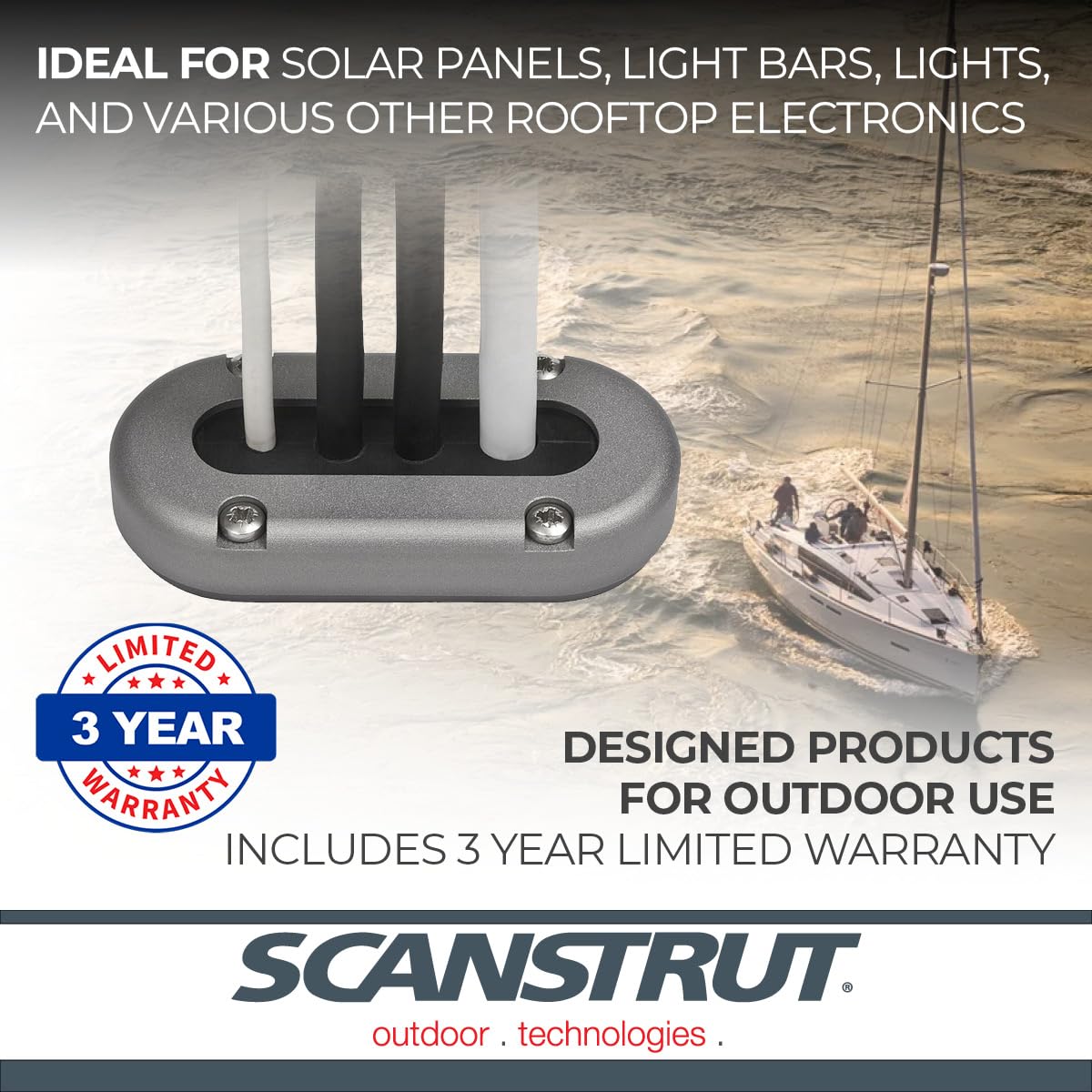 SCANSTRUT Lindemann Multi Deck Seal for Multiple Cables up to 15mm