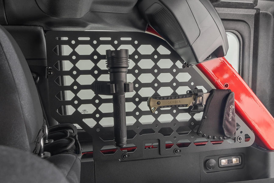 Rough Country Molle Panel Kit Side Window for Ford Bronco 4-Door (2021-2025) - 2 Rear Side Window Panels