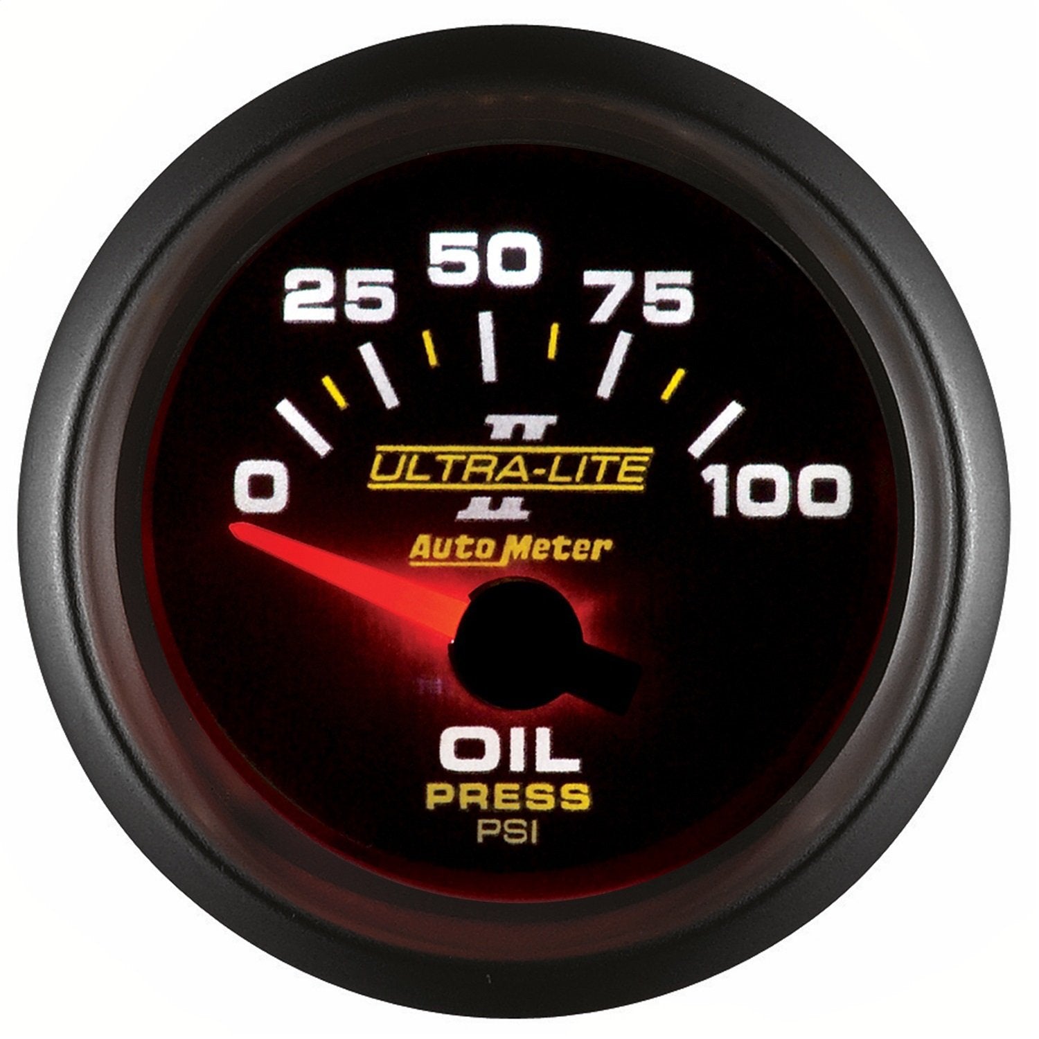 Auto Meter Ultra-Lite II 2-1/16" 0-100 PSI Short Sweep Electric Oil Pressure Gauge 4927